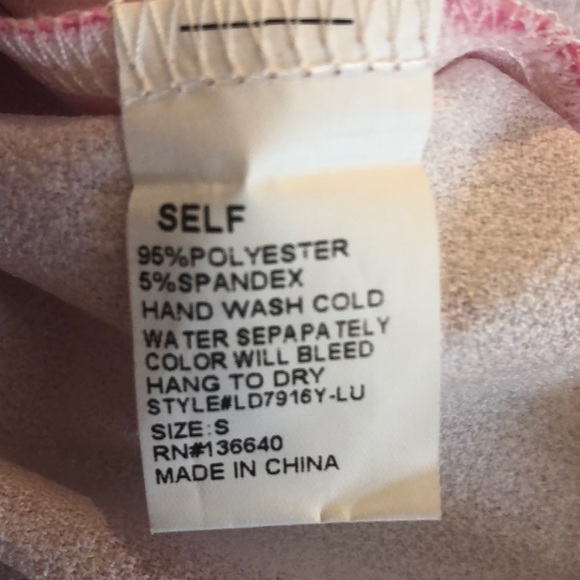 LuLus Sheath Long Sleeve Pink Flowered Dress - Picture 5 of 5